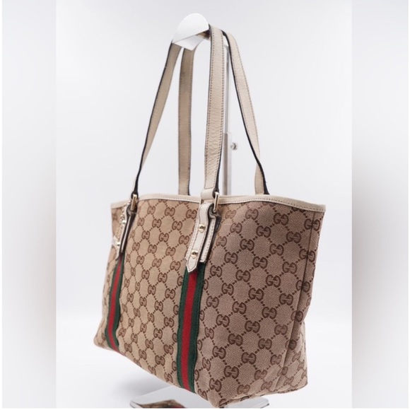Authentic Gucci Sherry line Small tote with horsebit Interior with GUCCI - Picture 5 of 16